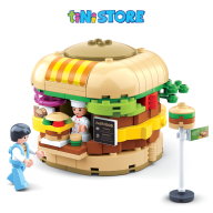 Đồ chơi lắp ráp sáng tạo lego quầy Hamburger TINITOY 276 mảnh ghép thumbnail