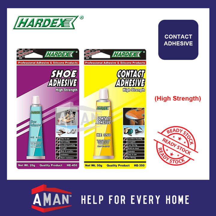 HARDEX HE450 Shoe Adhesive Glue High Strength Gam Gum Kasut 20g Lazada