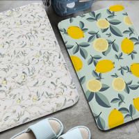 Lemon Fruit Floor Mat Floor Mat INS Style Soft Bedroom Floor House Laundry Room Mat Anti-skid Household Carpets