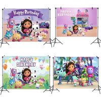 hyfvbujh✇◊♨  Gabby Dollhouse Baby Shower Background Sign Poster Birthday Supplies Photo Booth Decorations