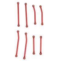 Upgraded Aluminum Alloy Rod Trx4M Rod High Clearance Links Red Aluminum Alloy Rod for Traxxas 1/18 Trx-4M Defender Ford Lima