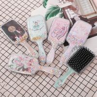 Cartoon Cute Hair Brush Print Air Cushion Comb Transparent Massage Plastic Pony Airbag Combs Detangling Hair Brushes