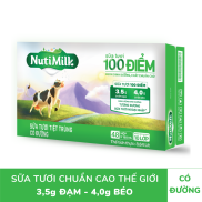 Thùng 48 Hộp NutiMilk Sữa tươi 100 điểm