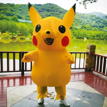 Inflatable Costume Pikachu Mascot Outfit for Halloween Cosplay Party  Adult/Teen