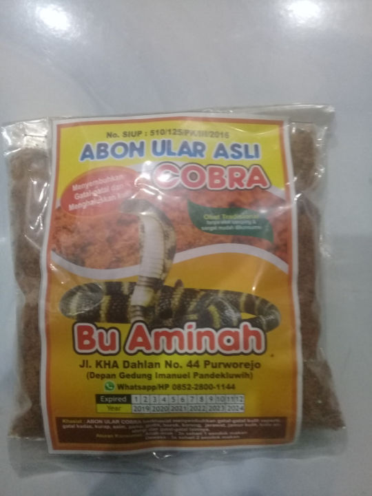 Abon Ular Cobra Asli Obat Untuk Gatal Abon Ular Kobra Obat Alergi Dan