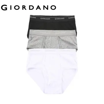 6 PACKS] Giordano Men Underwear Men Classic Logo Brief Solid Underwears  Pack Of 6 Briefs For Men Elastic Free Shipping 01177014