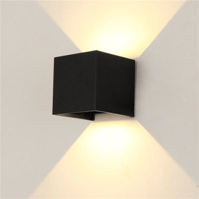 IP65 Waterproof 6W 12W indoor outdoor Led Wall Lamp modern Aluminum Adjustable Surface Mounted Cube Led Garden Porch Light