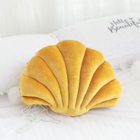 Shell Cushion Back Pillows Plush Chair Cushion 32x25cm Child Seat Cushion Sofa Mat Sofa Pillow Indoor Floor Winter Decor Gift