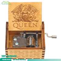 [Arrive in 3 days] Retro Hand Cranked Wood Music Box Party Xmas Gift Household Decor Ornament[Returned within 7 days]