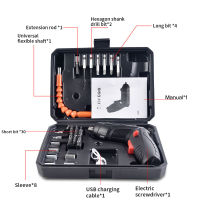 Electric Screw Driver ไขควงไฟฟ้าขนาดเล็ก สว่านไร้สาย หมุนได้ 90 ° มอเตอร์ทรงพลัง