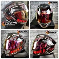 หมวกกันน๊อค Real  Helmet หมวกกันน็อคเต็มใบ รุ่น THUNDER TORO OX รุ่นใหม่ล่าสุด ปรอทอิริเดียม