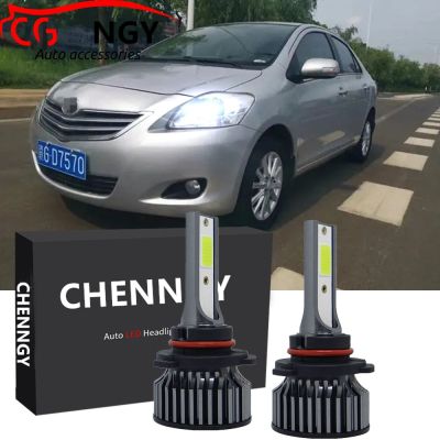 New ชุดหลอดไฟหน้าฮาโลเจน LED 6000K แบบเปลี่ยน สําหรับ Toyota Vios(NCP93) 2007-2014 2010 2011 2012