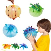 【LZ】❏  Kids Funny Blowing Animals Inflate Dinosaur Vent Balls Antistress Hand Balloon Fidget Party Sports Games Toys for Children Gift