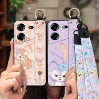 Phone Holder Shockproof Phone Case For Tecno Pova5 4G Wristband Anti-knock Cartoon Fashion Design Dirt-resistant ring