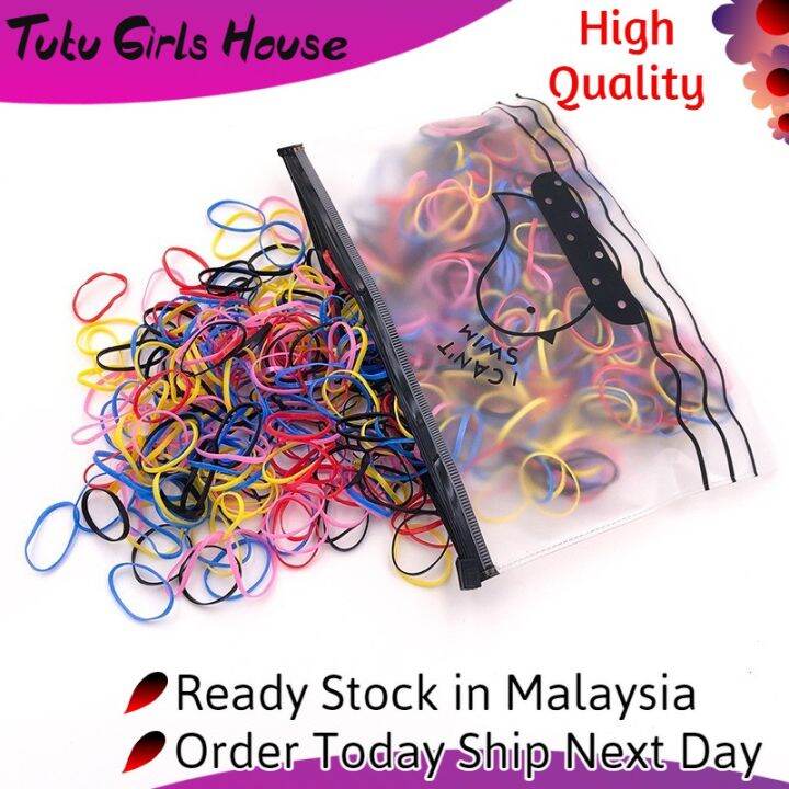 High Quality Big Bag Korean style Hair Rubber band Colourful Getah ...