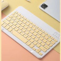 คีย์บอร์ดและเมาส์แบบสัมผัสที่รองรับ Bluetooth ขนาด10นิ้วสำหรับ Apple Teclado Samsung Phone Tablet Wireless Keyboard