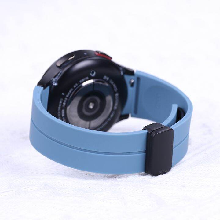 original-silicone-strap-for-samsung-galaxy-watch-5pro-45mm-band-magnetic-buckle-for-galaxy-watch-4-5-40mm-44mm-4-classic-42-46mm