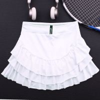 Womens Flower Bloss Tennis skorts with Built In Short , Female Layered Tennis Skort , Women Running Sports Shorts Yoga Skirt