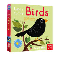 Listen to the birds cardboard touch phonation Book enlightenment cognition Picture Book French artist Marion billet nosy crow