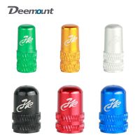 Deemount ฝาจุกนมหลอก4ชิ้น,ฝาปิดวาล์วจักรยานฝาครอบวาล์วน้ำหนักเบาอัลลอยด์สำหรับจักรยานการพังทลายแบบชนบท