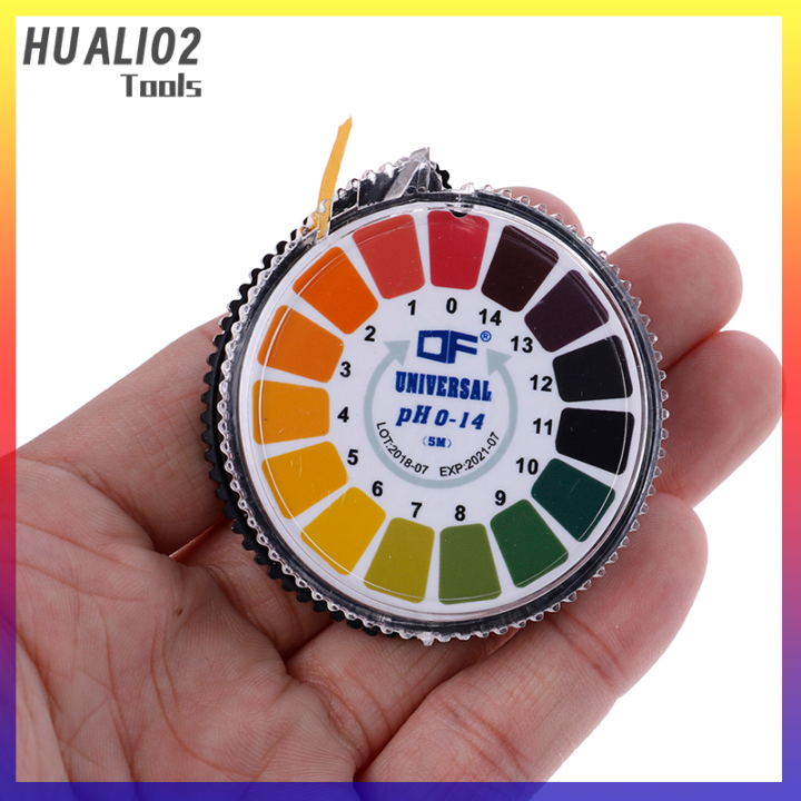 huali02-1ม้วน-5เมตรเครื่องวัดค่า-ph-ห้องปฏิบัติการ0-14กระดาษ-litmus-กรดอัลคาไลน์