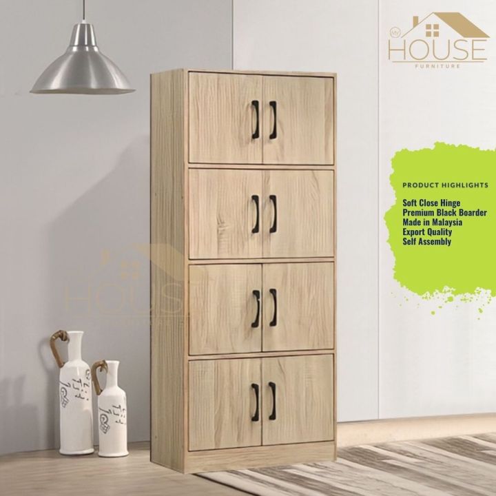 Myhouse Furniture Office File Cabinet 4 Tier My-com A4 Bookshelf Rak 