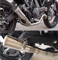 36-51mm Left Right Universal Motorcycle Exhaust  Escpe System Tape Tip Muffler Silencer Pipe Slip On for YAMAHA YZF R6 Haberdashery