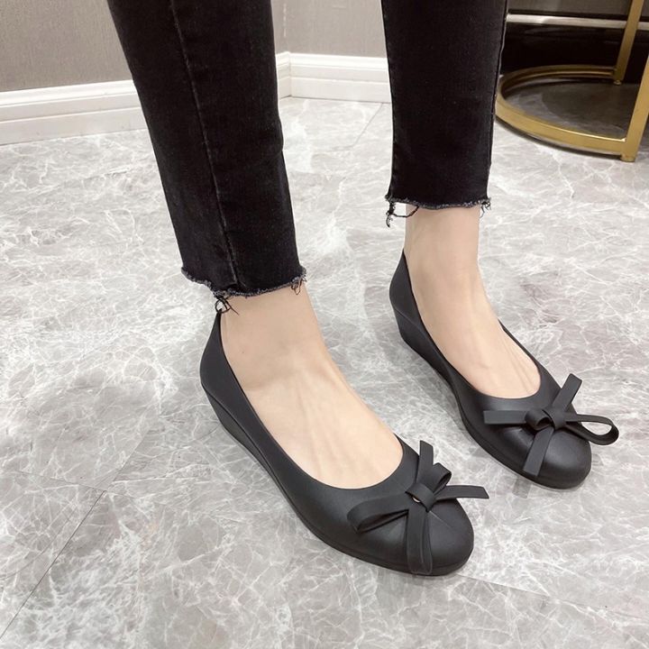 new-2022-the-spring-and-autumn-period-han-edition-fashion-adult-shallow-slope-documentary-shoes-mouth-soft-bottom-bow-jelly-foreign-trade