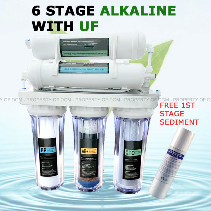 6 Stage Alkaline with UF Water Purifier Complete Set | Lazada PH