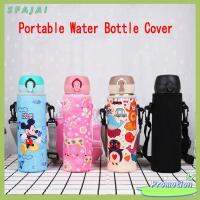 SFAJAI 400-600มล. ฝาครอบขวดน้ำ นีโอพรีน พร้อมสายรัด เคสขวดน้ำ น่ารักน่ารักๆ การ์ตูนลายการ์ตูน กระเป๋าใส่ขวดน้ำ กิจกรรมกลางแจ้งกลางแจ้ง