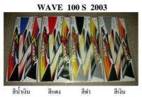 สติกเกอร์ wave 100s ปี2003 (สั่งซื้อโปรดระบุสี)