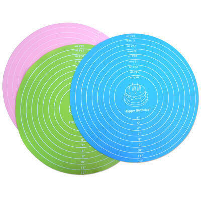 30cm Cake Turntable Mat Silicone Baking Mat Non-stick High Temperature Resistant Bake Tool Kitchen Gadget 30cm Cake Mat Baking Mat Bake Tool Kitchen Gadget