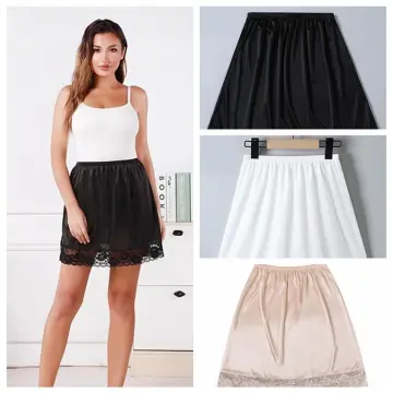 New Women's Half Slip For Under Dresses Underwear Skirt Summer Breathable  Underskirt Half Slip Skirt