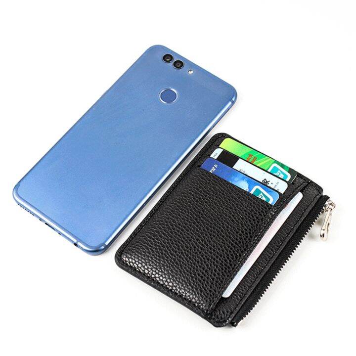 2022-new-soft-men-wallet-solid-color-pu-zipper-card-holder-mini-short-coin-purse-wallets-1pc-women-slim-card-case-business