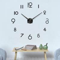 Holiday Discounts Large Wall Clock Personalized Big Wall Clock 3D Diy Clock Acrylic Mirror Wall Sticker Quartz Modern Home Living Room Decoration