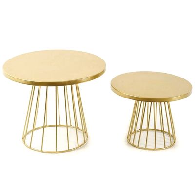 2Pcs Metal Cake Stands,8/10 Inch Pillar Style Cupcake Display Stand Dessert Tray Pie Plates for Bakeware, Wedding, Party