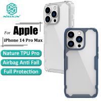 BOUND （in stock）Nillkin Nature Pro เคส สําหรับ iPhone 14 Pro Max เคสโทรศัพท์ บางเฉียบ หรูหรา นิ่ม TPU ใส ถุงลมนิรภัย กันกระแทก ฝาหลัง