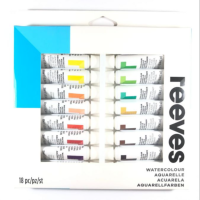 (KTS)สีน้ำ ตรา REEVES Watercolour 18 สี 12 ml.