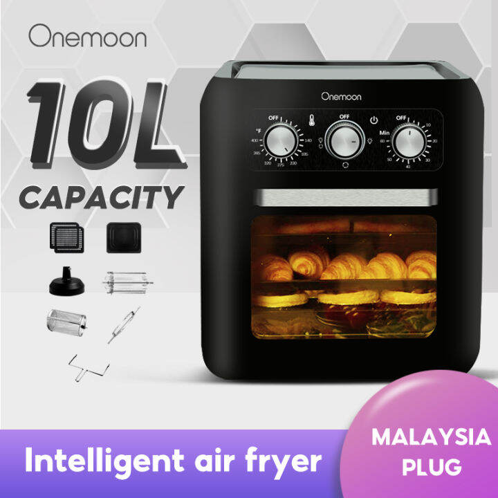 Onemoon M1 Air Fryer Oven Black 10L Large High-capacity Cooker Non ...