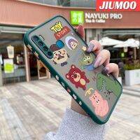 JIUMOO เคสสำหรับ S5 Infinix S5ไลท์เคส X652ลายการ์ตูนสัตว์รวมตัวขอบสี่เหลี่ยมด้านข้างบางดีไซน์ใหม่กันกระแทกมีน้ำค้างแข็งโปร่งใสแข็งเคสมือถือคลุมทั้งหมดปลอกซิลิโคนเคสนิ่มสำหรับปกป้องกล้อง