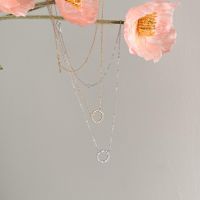 A.piece สร้อยเงินแท้ [all silver 925] Shinning moon necklace(203)