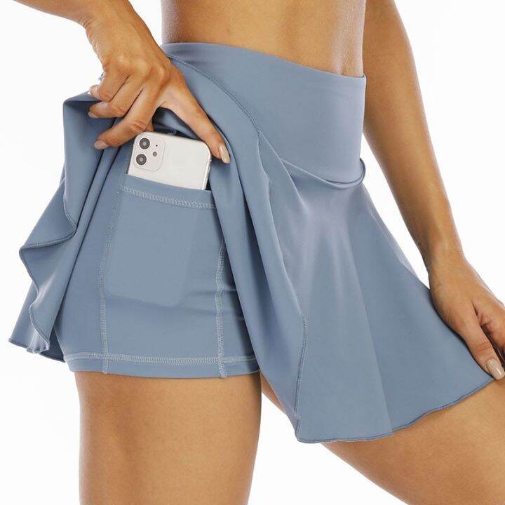 womens-tennis-skirt-yoga-skirt-dance-shorts-fitness-skirt-side-pocket-sports-skirt-anti-exposure-skirt-sports-pants-yoga-shorts