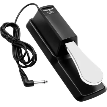 Piano Sustain Pedal Keyboard Damper Pedal 6.35mm Plug Compatible with Casio  Yamaha Roland Electronic Organ MIDI Keyboards Digital Pianos