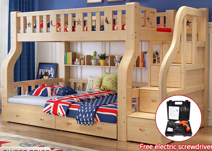 Children Bunk Bed Solid Wood Bed Includes Stairs Drawers Ladder   9e54cdbeccd4635bd6ded567e8e7cf52  720x720q80 