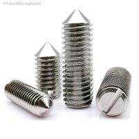 M1.6 M2 M2.5 M3 M4 M5 M6 M8 M10 GB71 DIN553 304 Stainless Steel Slotted Head Tapered End Headless Grub Bolt Cone Point Set Screw