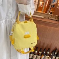 Canvas Cartoon Bag Womens Large Capacity Japanese Tuition Bag Korean Style Girl Shoulder Bag Student Handbag Shoulder Bag