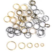 【YF】●◐❉  100pcs/Lot 5-14mm Rings for Split Connectors Jewelry Making