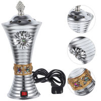 BESTOMZ เครื่องตรวจสอบธูปเหล็ก Incenses Burner Spa ธูปเตาตกแต่งเครื่องเผาเครื่องเผาไหม้เครื่องเผาเครื่องเผาไหม้ (US Plug)