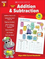 หนังสืออังกฤษใหม่ Scholastic Success with Addition &amp; Subtraction, Grade 3 [Paperback]