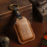 Leather Full Cover Remote Key Case for Honda Civic City Vezel Accord HR-V CRV Polit Jazz Jade Crider Odyssey Key Protector